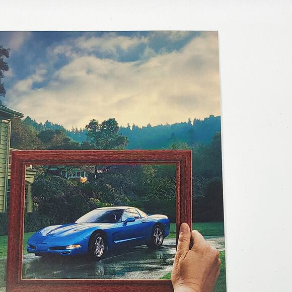 Chevrolet Corvette Go Ahead Stare Framed Art Print Ad 2008 Rod & Custom 8.5x11 - Picture 3 of 5